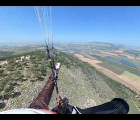 Полет на параплане гора Гильбоа, Израиль